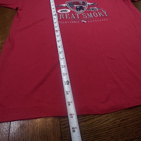 Vintage GREAT SMOKY MOUNTAINS PIGEON FORGE 1995 t-shirt XL SINGLE STITCH - Picture 8 of 11